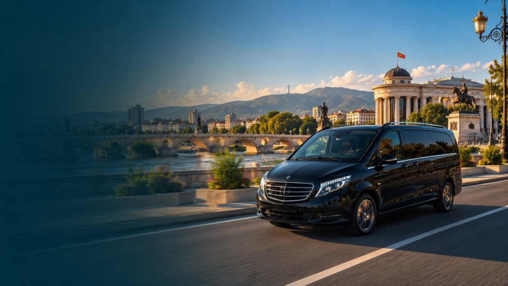 Private Sofia Airport to Skopje transfer by minivan
